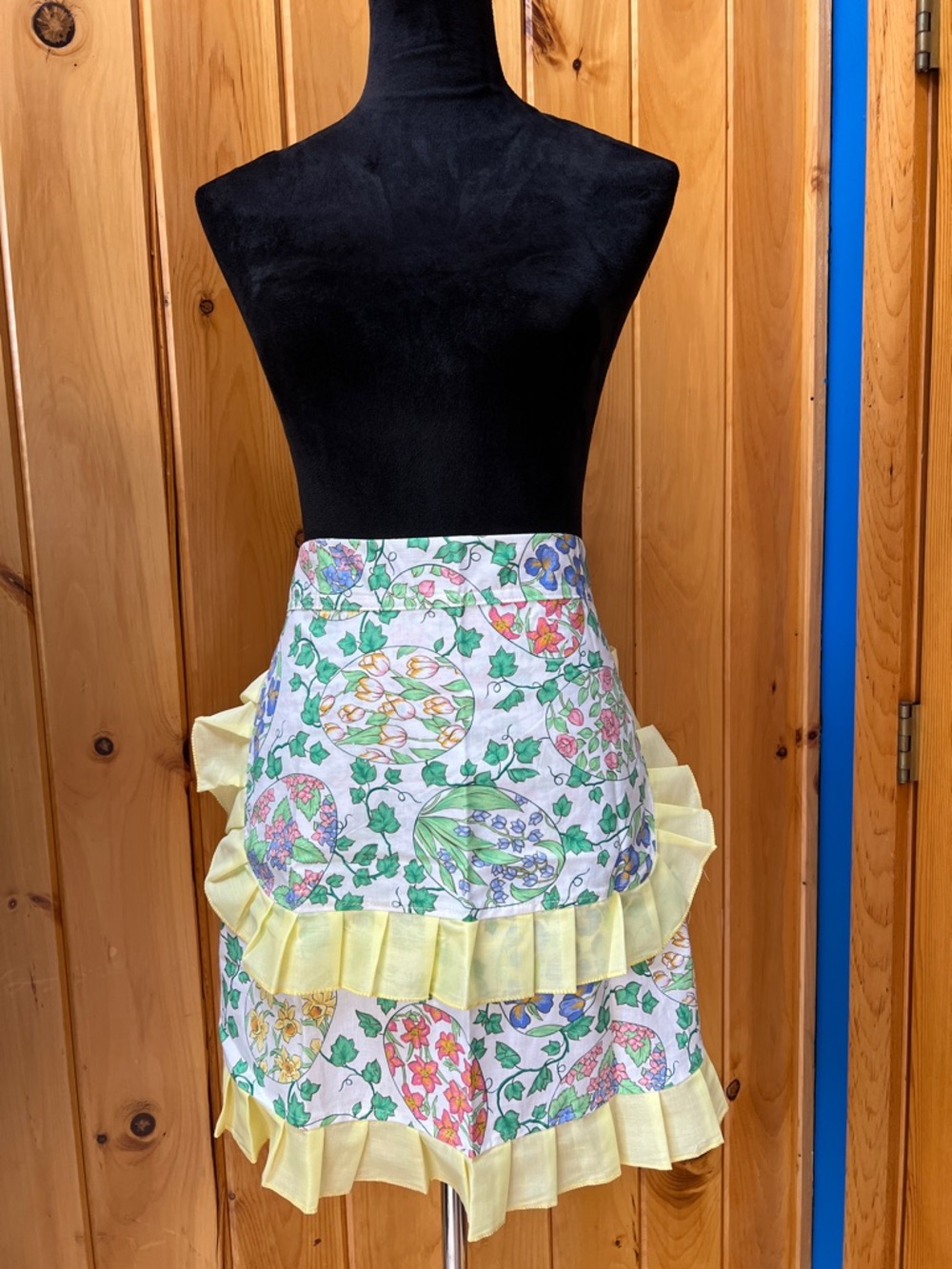 Floral Print Ruffle Tiered‎ Apron skirt Set of Three cottagecore feminine